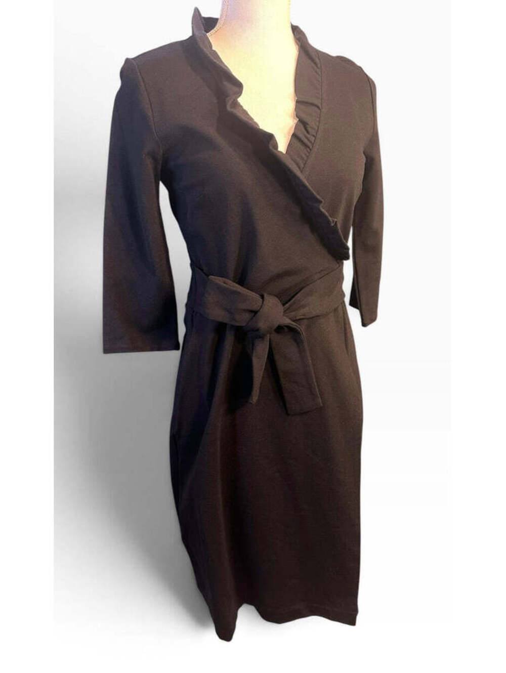 Ann Taylor Black Wrap Dress - Size 4